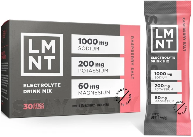 엘엠엔티 전해질 드링크 믹스 라즈베리 솔트 30개입, 1, 180g - 쿠팡