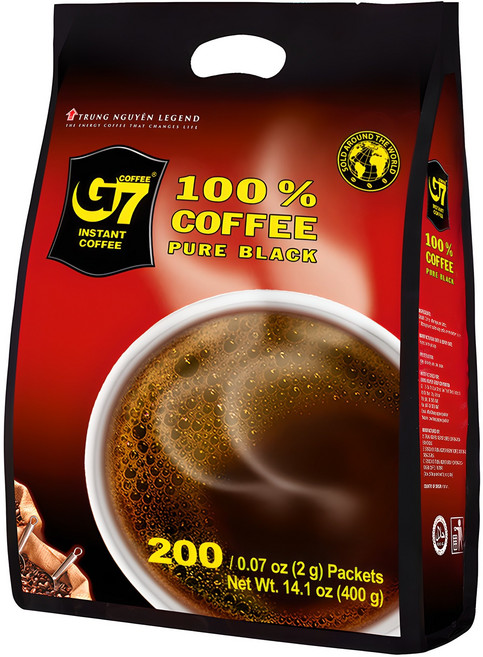 G7 퓨어블랙 원두커피믹스, 2g, 200개입, 1개