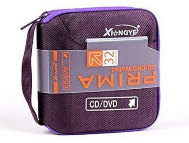 XiNGYE CD/DVD收納包 96片/32片碟片保護盒, 雄業紫色32片, 1個