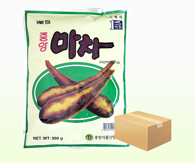 중앙 마차 900g x 12개/자판기용 국산차 곡물라떼, 12개, 1개입