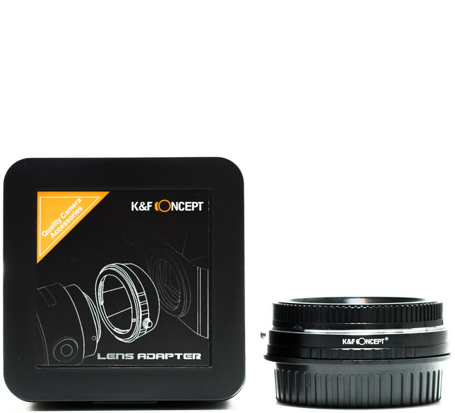 K&F FD-EOS 변환링 렌즈 어댑터 / 캐논 FD 렌즈 - 캐논 FD 바디 / 뒤캡포함 Canon FD lens on Canon EF adapter + cap, 1개