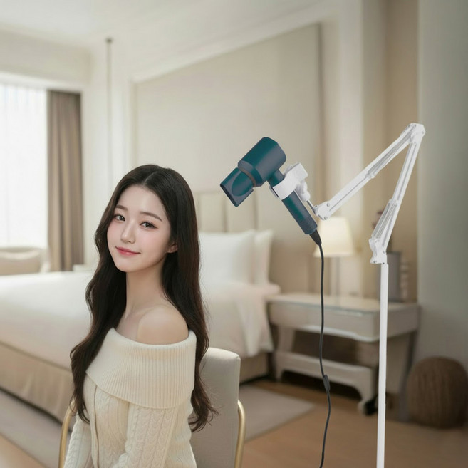 편하데이 드라이기 거치대 스탠드 V3, 1개, 화이트