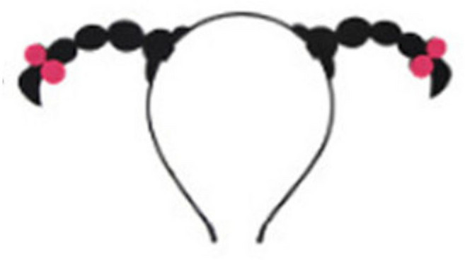 미미파티 동물 머리띠 인생네컷 웃긴 소품 생일 파티 체육대회 놀이공원 인싸머리띠, 인싸 머리띠 2-양갈래