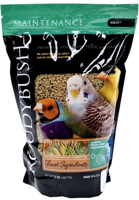 애니몰파크 라우디부쉬 메인터넌스 니블 앵무새 펠렛 사료, 624g, 1개