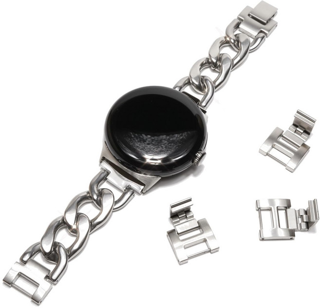 [Royce&Roland] Google Pixel Watch (pixelwatch pixelwatch2) 밴드 체인(스테인리스 실버)