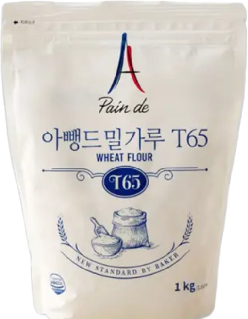 아뺑드 밀가루 T65, 1개, 1kg