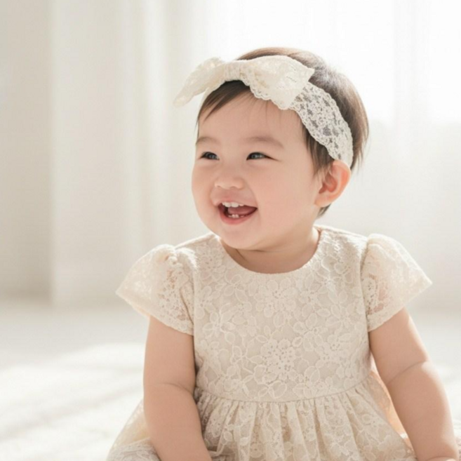 스타일원 아기 레이스 헤어 밴드