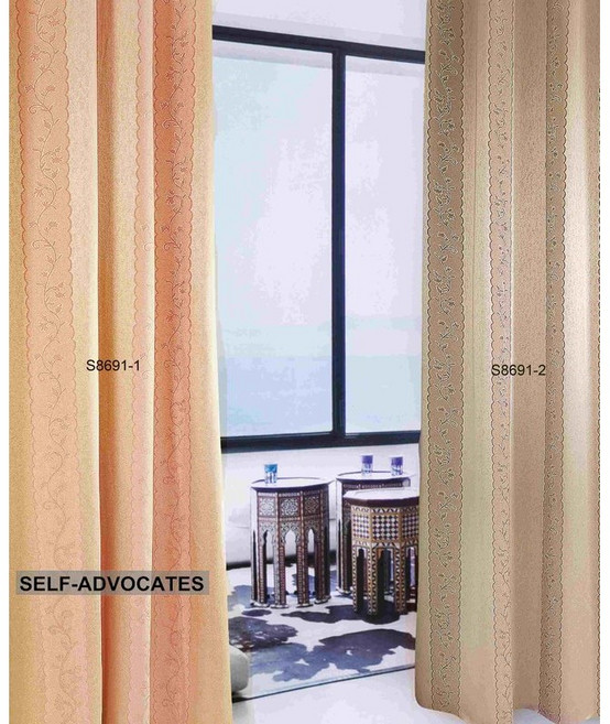 自我主張 輕柔直紋小花緹花布窗簾, 詳見包裝