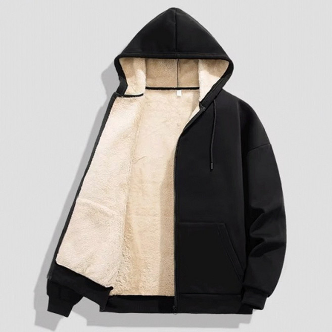 플레인기어 잼스 양털 후리스 후드 집업 자켓 남녀 공용 빅사이즈