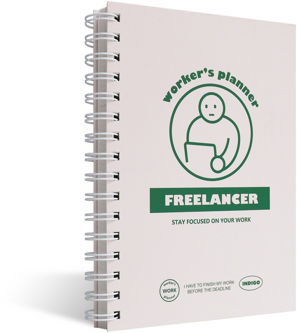 인디고 워커스 프리랜서 플래너 일하는 사람1 6개월 만년형, 01.GREEN그린, 1개