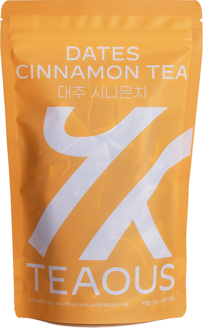 TEAOUS (티어스) 대추 시나몬 차 대추씨, 1개, 18개입, 5g