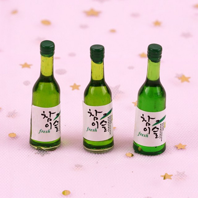 [라즈베리데이] 미니어처 소주병 파츠, 처음처럼 rsA30, 1개