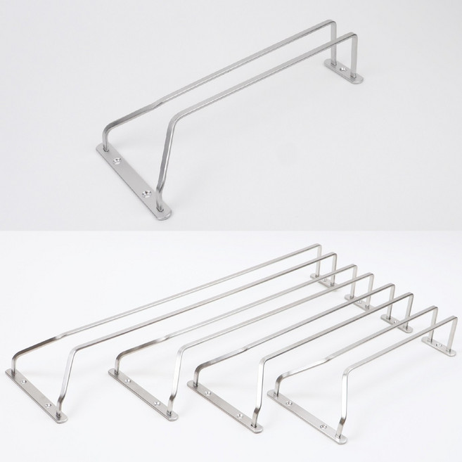 [넓은삽입구 다양한길이 고급스텐304] 와인잔걸이 거치대 랙 렉, 1개