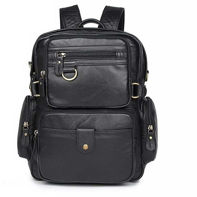 멀티 집업 트랜디 레더 백팩 (BG130)