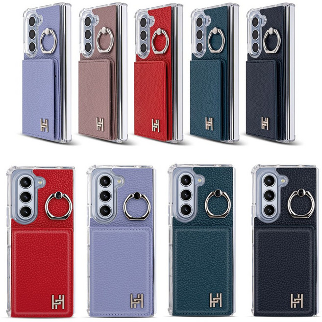 갤럭시Z폴드 포네 카드 4장 수납 포켓 지갑 핸드폰 휴대폰 케이스