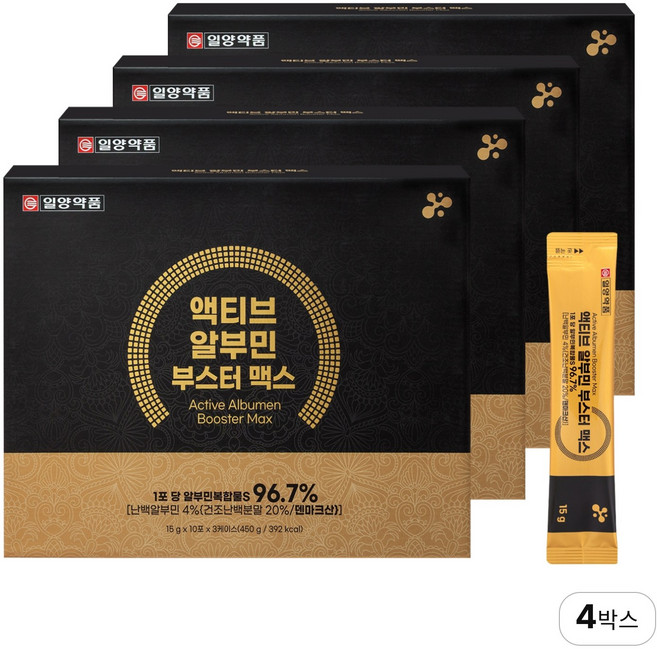 일양약품 액티브 알부민 부스터 맥스, 120개, 15g