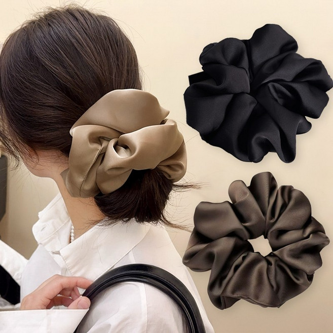 17cm 초대형 새틴 공단 곱창밴드