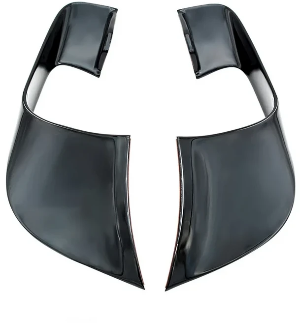 오토바이 고정 날개 커버 Yamaha YZF-R7 2021 공기역학 프레임 새로운 윙 에어 가이드 스포일러, 06 Bright Black