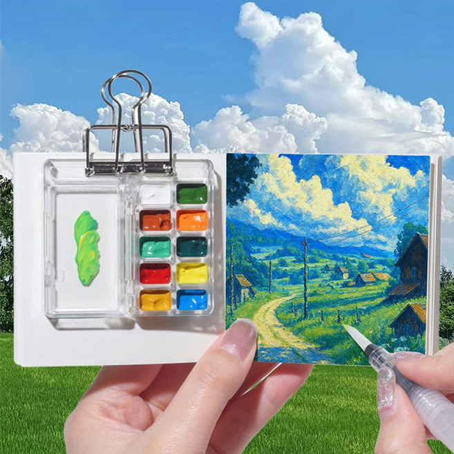 미니플 여행용 미니 수채화 세트, A타입