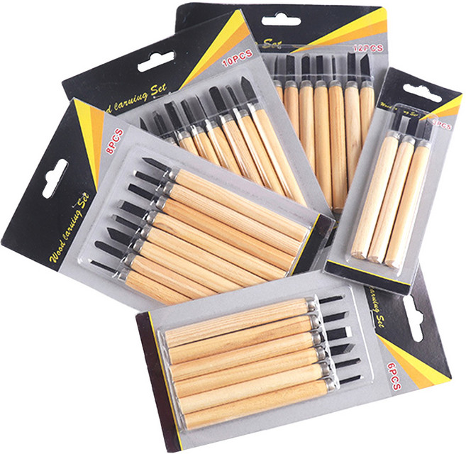 목공 공예 조각도 조각칼 세트, 6종