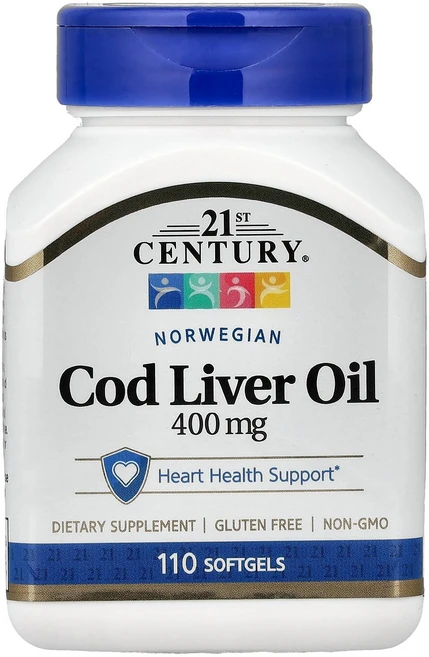 21st Century 노르웨이산 대구 간유 400mg 소프트젤 110정 Century (21st 센트리), 1개 - 쿠팡