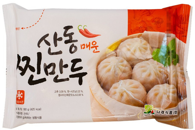 산동 매운 포자찐만두, 180g, 20개