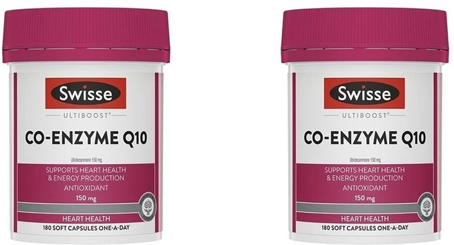 Swisse 코엔자임 Q10 150mg 180정 2팩 Swisse Ultiboost Co Enzyme Q10 150mg 180 Capsules, 2개 - 쿠팡