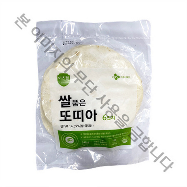 CJ 이츠웰 쌀품은 또띠아 6인치 240g, 1개