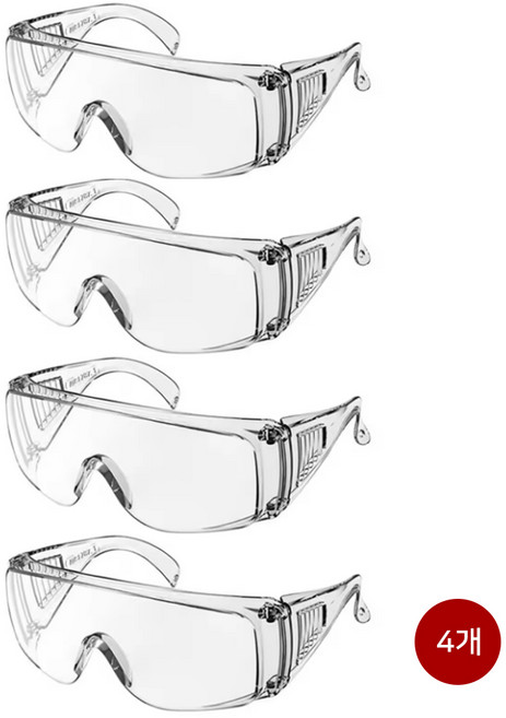 사계절 스키 스노우보드 워터밤 보안경 방수 고글 1+1+1+1, 4개, 투명
