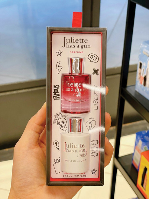 줄리엣 해즈 어 건 듀오 미니어쳐 리미티드 에디션 퍼퓸 기프트세트 0.27 FL.OZ/8ML, 8ml