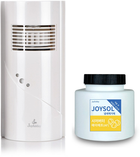 조이솔 (JOYSOL) 자동 방향제 탈취제 대형 화이트 냄새제거제 시어버터향(AF 알러지프리) 세트, 1세트, 240g