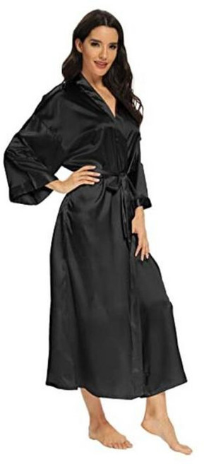 로브 가운 홈웨어원피스 로브가디건 여성 실크 새틴 긴 웨딩 신부 들러리 기모노 feminino 목욕 대형 xxxl peignoir femme 섹시한 목욕