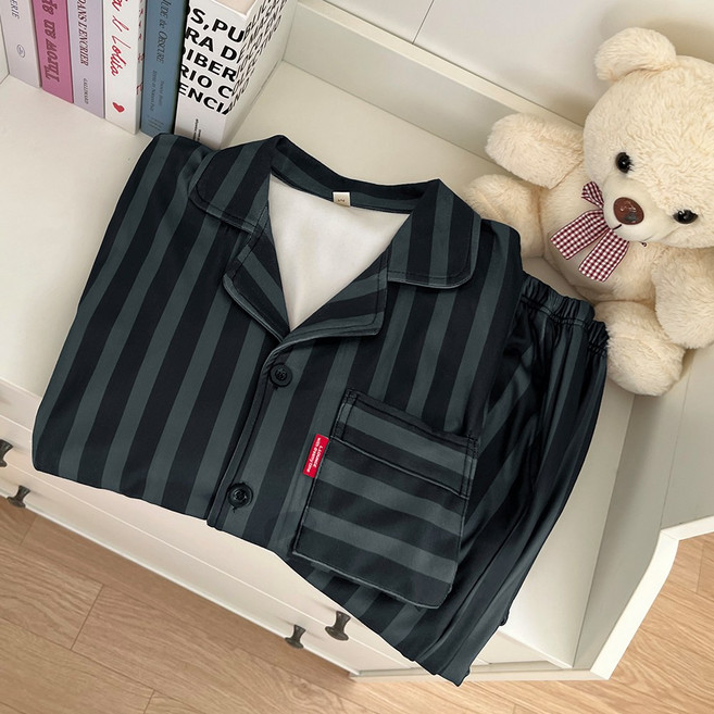 엘라운지 홀리데이 공용 극세사 파자마 상하세트