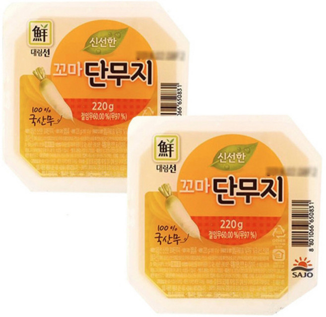 대림 싱그람 신선한 꼬마단무지 220g 6개