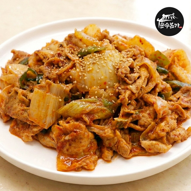 대구 칠성시장 기사식당 간편 두루치기 삼겹 김치 제육볶음 500g, 3개