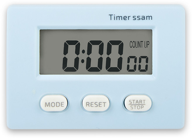 타이머쌤 실리콘버튼 카운트 업 다운 동시작동 스톱워치 D2, 단일, 1개