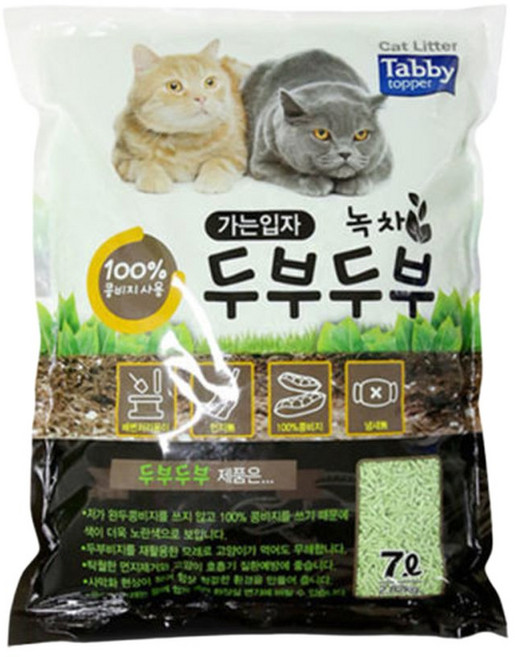 테비 두부두부 가는입자 녹차 7L x 6개