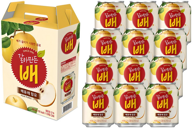 갈아만든배, 238ml, 12개