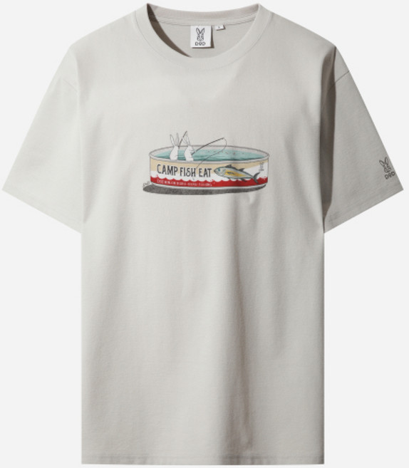 DOD 사카나 레터링 반팔 티셔츠 (BEIGE)