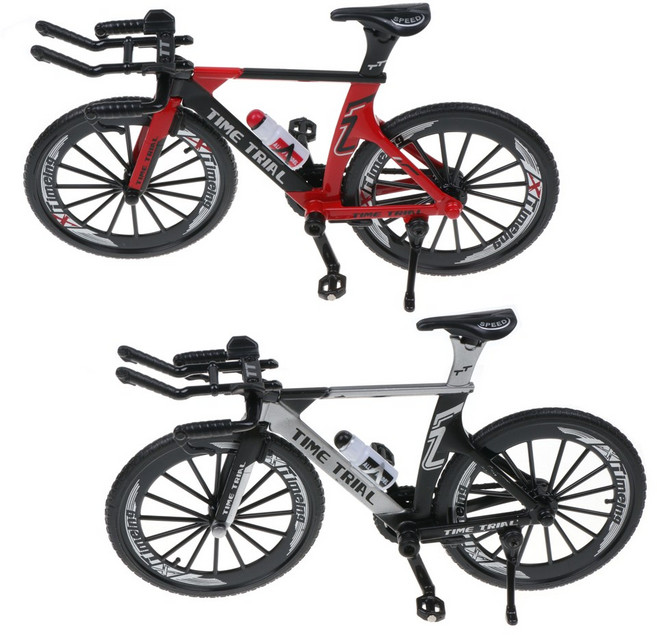 TT바 자전거 미니어처 장식소품 사이클 다이캐스트, 블랙