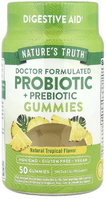 네이처스트루스 프로바이오틱 프리바이오틱 Probiotic 구미젤리 트로피컬 50개, 1개 - 쿠팡
