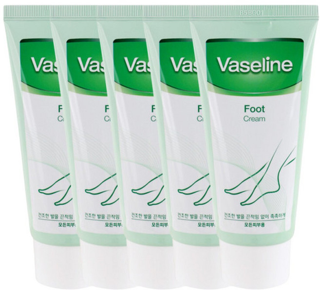 (5개)바세린 풋크림 80ml, 5개, 1개입