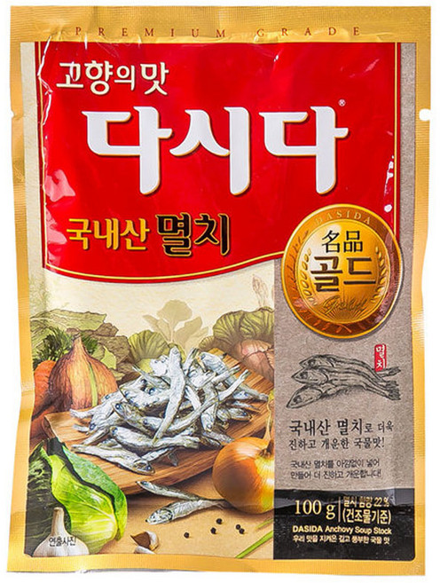 (실온)[CJ제일제당]다시다명품골드멸치, 100g, 2개