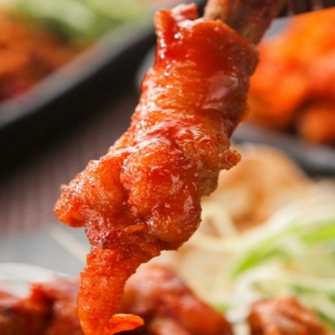 [BJMarket] 직화 튤립닭발 250g 4개 직화구이튤립닭발, 태양 튤립 250g 4개