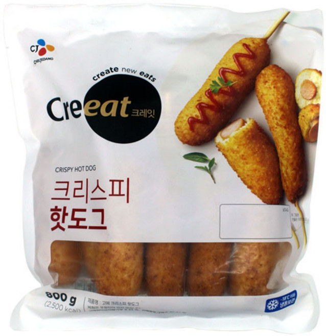 CJ제일제당 고메 크리스피 핫도그, 800g, 2개