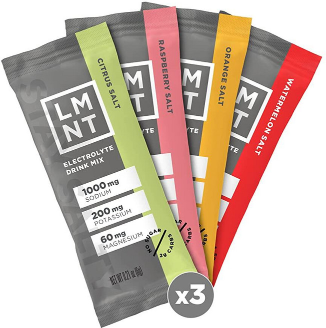 Drink LMNT 무설탕 전해질 - 버라이어티 팩 | 음료 믹스 12개입, 1개, 100g