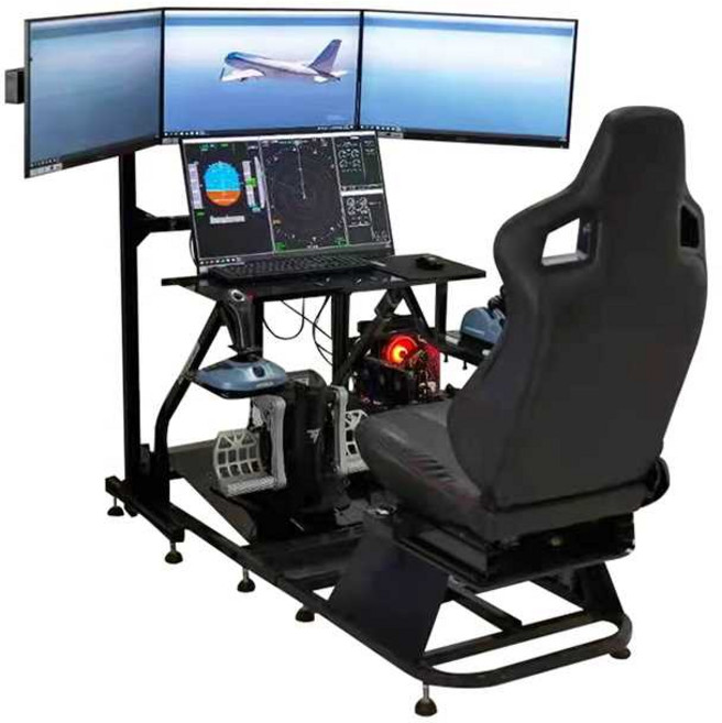 비행기 시뮬레이션 좌석 조종석 전투기 컨트롤러 항공, 1개, 상세페이지 참고, 18. 비행 시뮬레이터 전체 세트