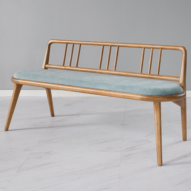 [에보니아] 미야 6인식탁용 식탁벤치의자(3인벤치의자), 내추럴