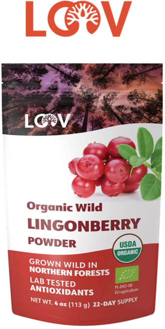 루브 링곤베리 파우더 113g 핀란드 링곤베리 퓨레 레스베라트롤 퀸즈베리 알파토코페롤, 1개, 368g