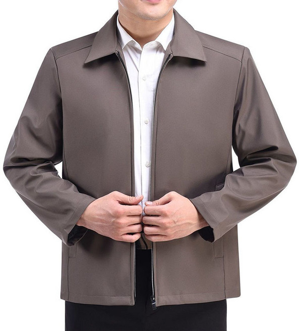 중년 남성 자켓 봄 가을 패션 루즈핏 터틀넥 코트 아우터 아빠룩 캐주얼 코디 점퍼 상의 WMY